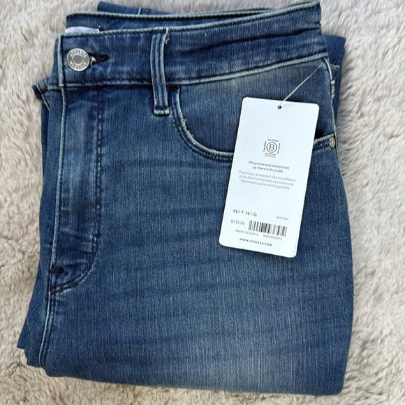Athleta Sculptex | True Blue Flare Jeans, Size 14 T, NWT - Picture 13 of 14
